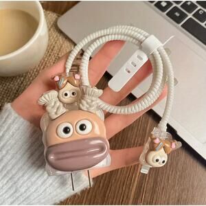 Cinnamon Dogs iPhone Charger Cover Cable Protectors P86